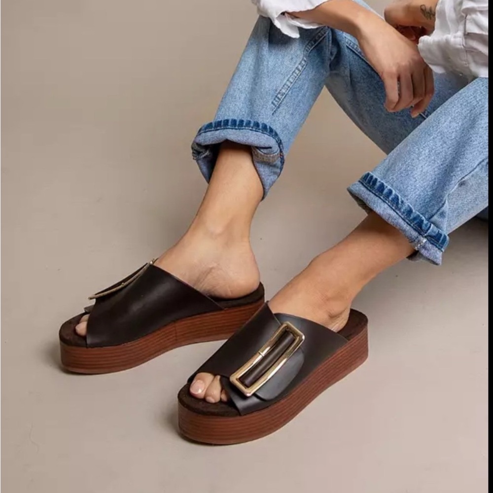 Kelsi Dagger Brooklyn DOVER Black Sandals 8.5
